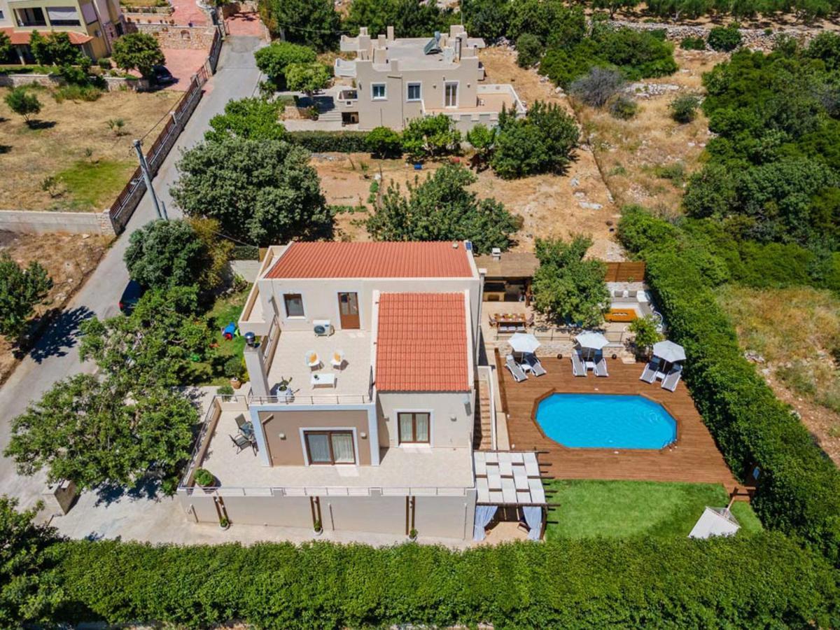Villa Ellovos With Private Pool Rethymno  Bagian luar foto