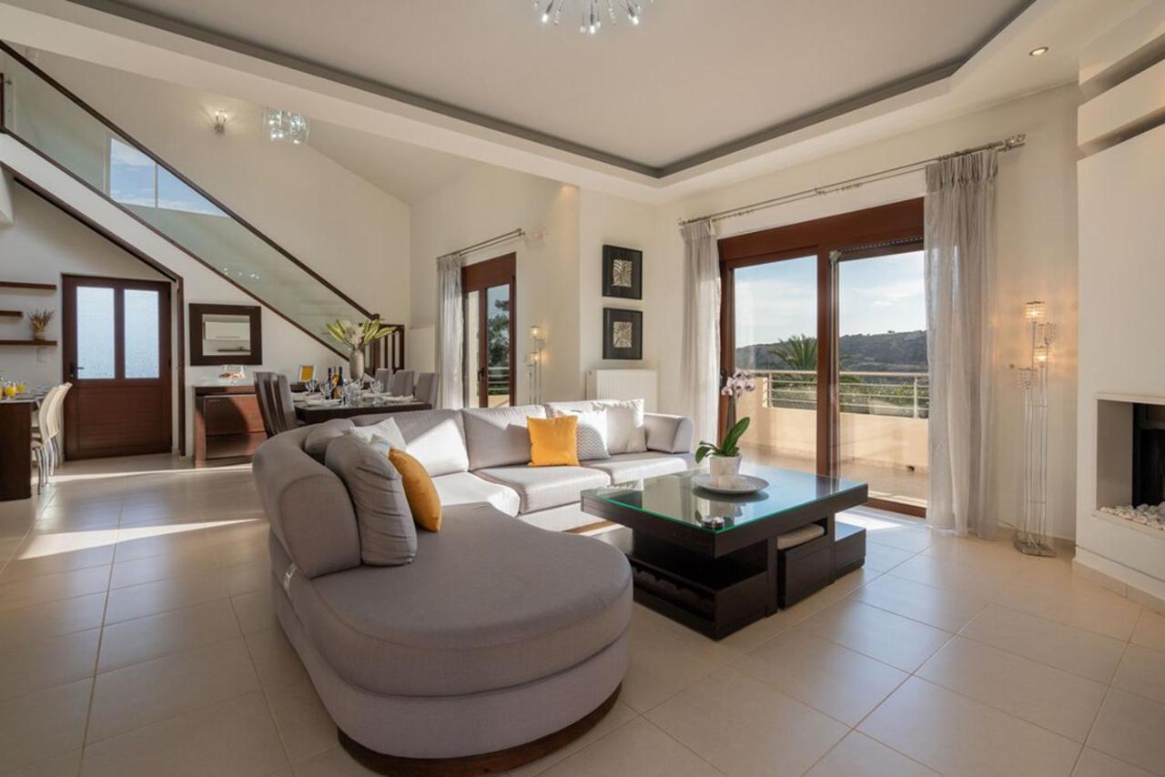 Villa Ellovos With Private Pool Rethymno  Bagian luar foto