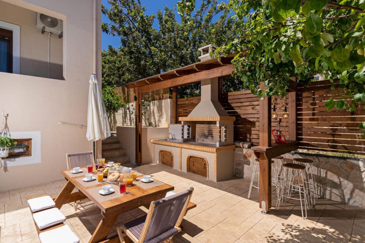Villa Ellovos With Private Pool Rethymno  Bagian luar foto