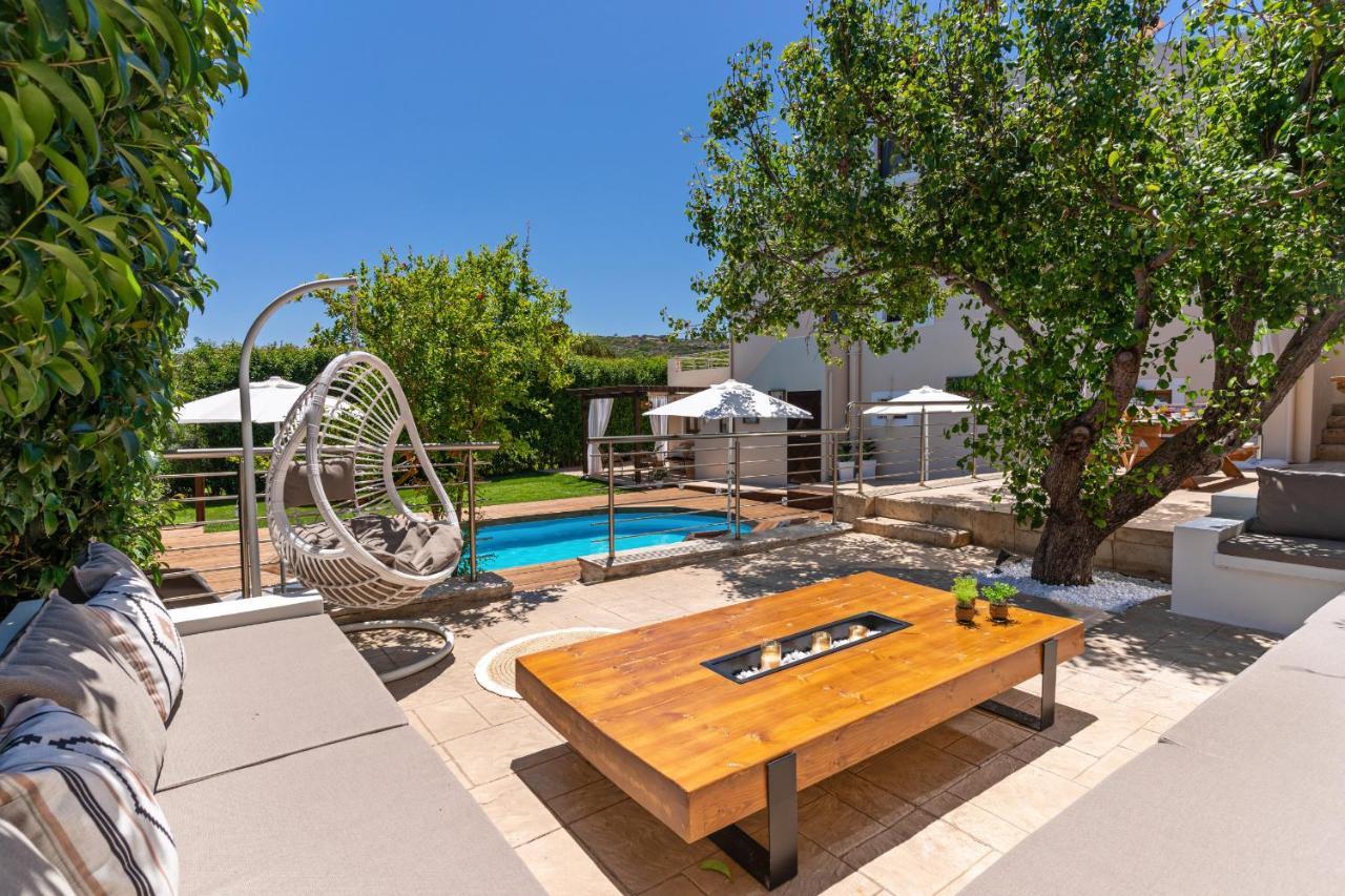 Villa Ellovos With Private Pool Rethymno  Bagian luar foto