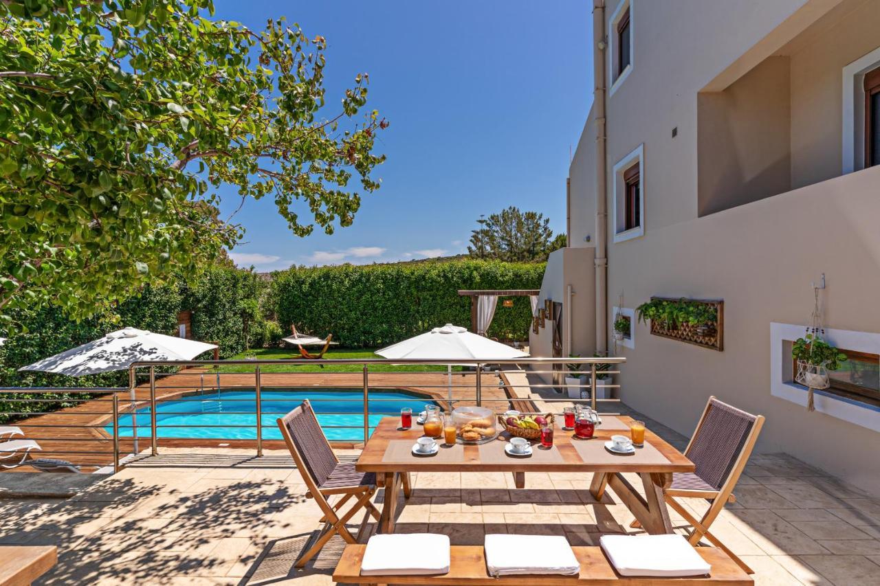 Villa Ellovos With Private Pool Rethymno  Bagian luar foto