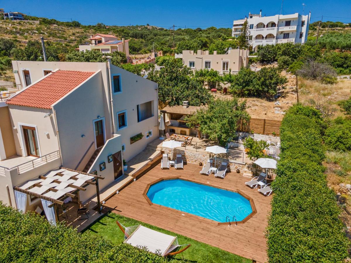 Villa Ellovos With Private Pool Rethymno  Bagian luar foto